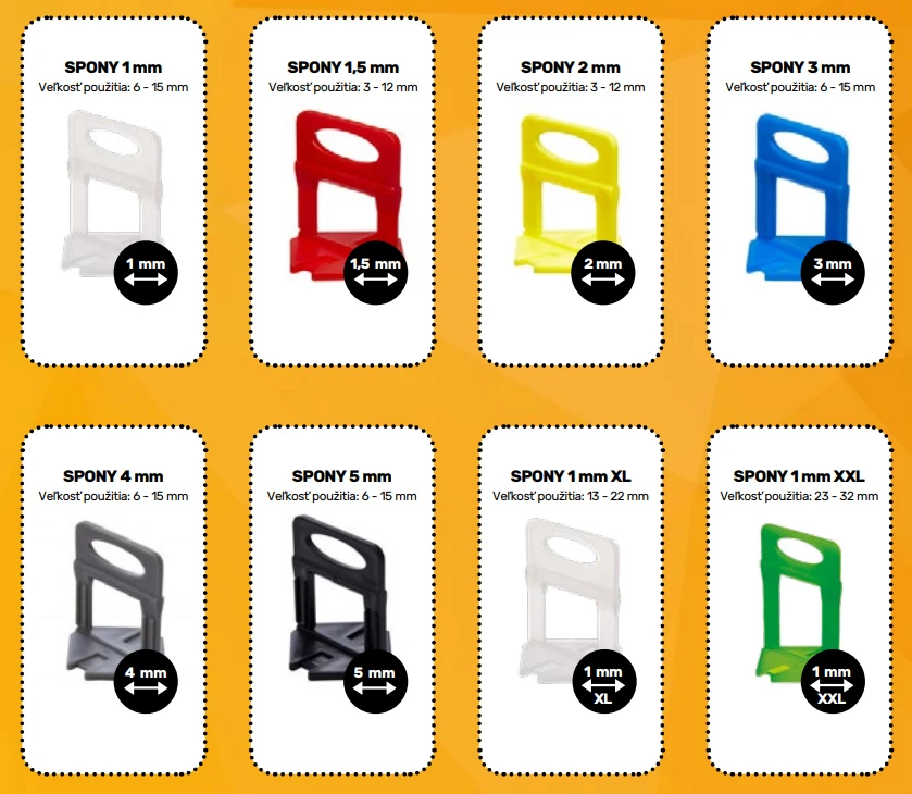 LEVELYS Spony 1,5mm