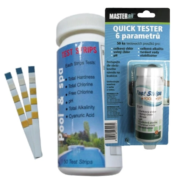 MASTERsil  Quick tester papieriky 6 parametrov