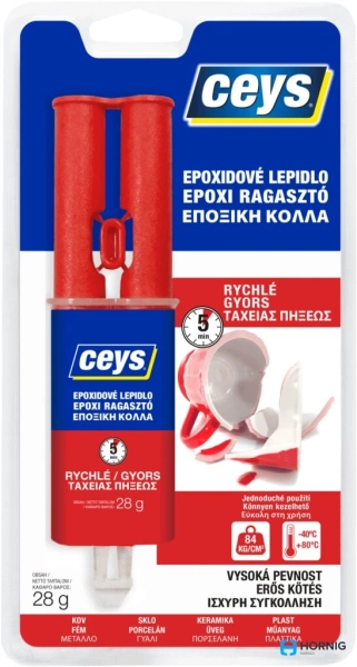 Ceys epoxidové lepidlo rýchle 28g