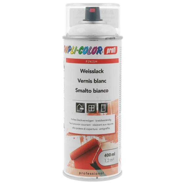 Dupli Color PROFI White lacque - krycí lak