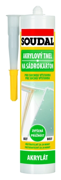Soudal akrylový tmel na sadrokartón