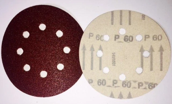 Brúsny kruhový výsek so suchým zipsom 8D 125mm