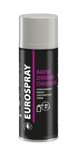 EUROSPRAY AC705 BARVA ZINKOVO-CHROMOVÁ 3v1, antikorózny sprej