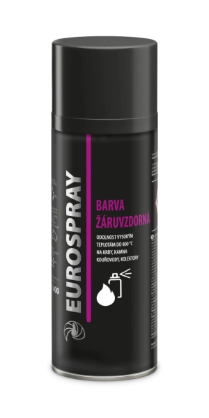 EUROSPRAY AC734 ŽÁRUVZDORNÁ BARVA, silik. žiaruvzdorný sprej