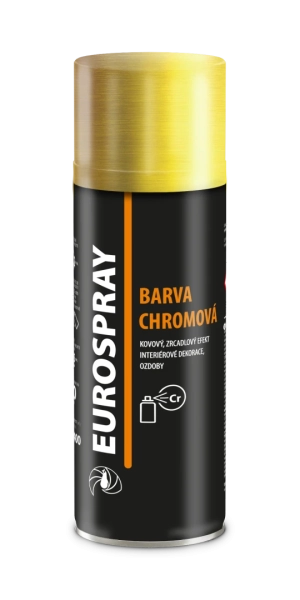 EUROSPRAY AC741 BARVA CHROMOVÁ sprej chróm efektom