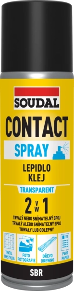Soudal Contact Spray Lepidlo 2v1