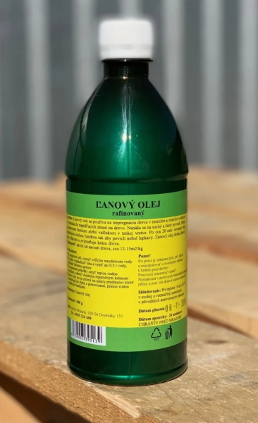 Ľanový olej na drevo