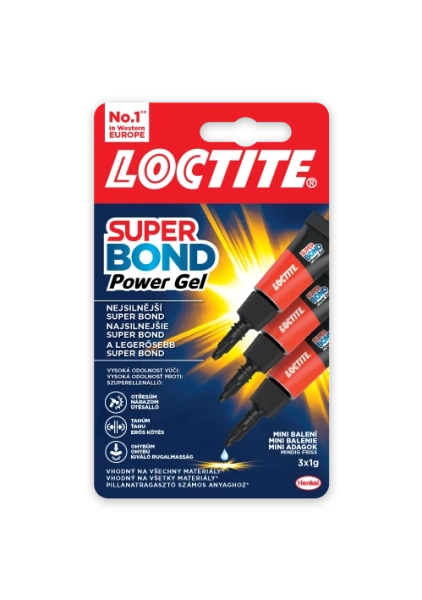 SUPER BOND Power gel Mini Trio 3x1 g