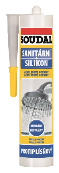 SOUDAL Sanitárny silikón neutrálny