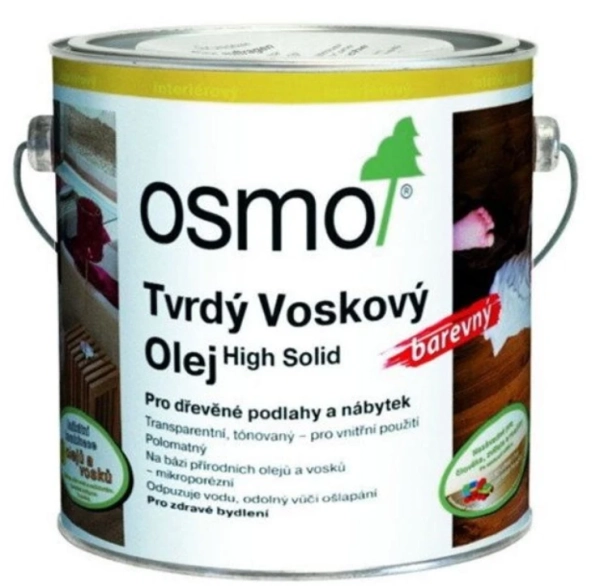 OSMO Tvrdý voskový olej farebný