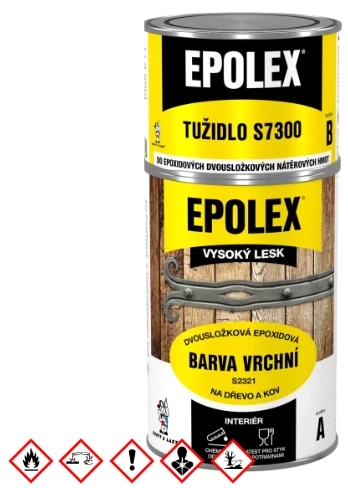 EPOLEX S2321 vrchná farba na drevo a kov, biela 0,94kg
