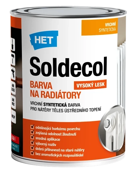 HET Soldecol Farba na radiátory biela