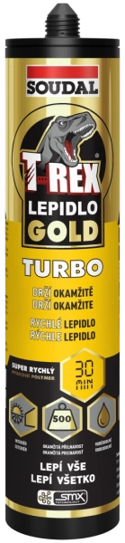 Soudal T-REX GOLD TURBO rýchloschnúce lepidlo