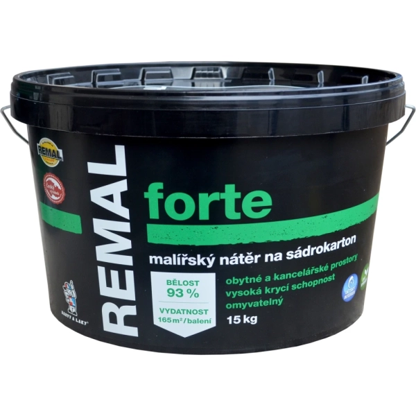 REMAL Forte, umývateľná farba na sadrokartón    