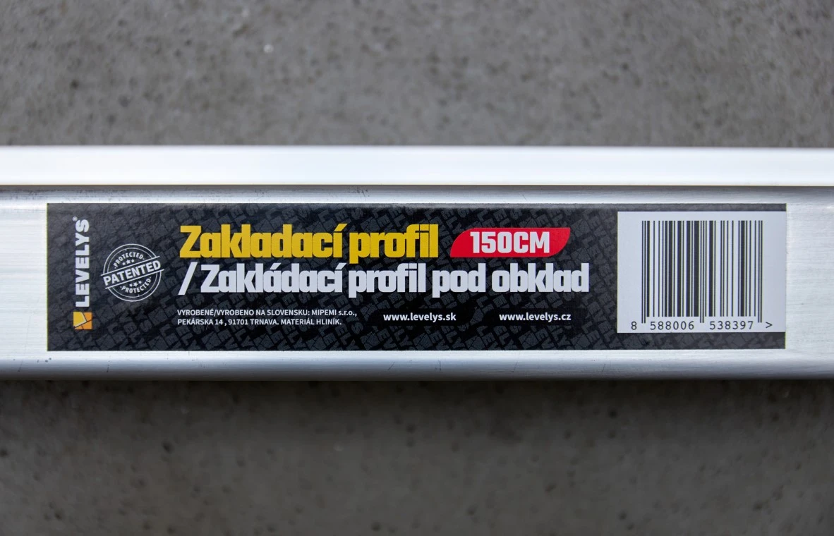 LEVELYS Zakladací profil 150 cm