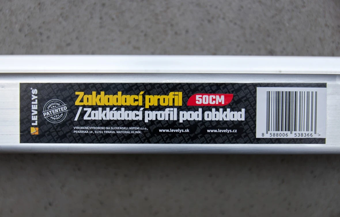 LEVELYS Zakladací profil 50 cm
