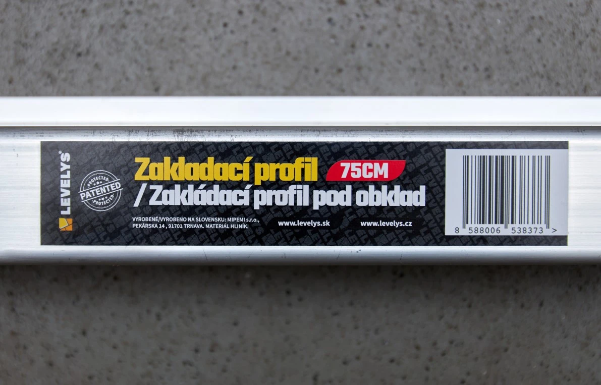 LEVELYS Zakladací profil 75 cm