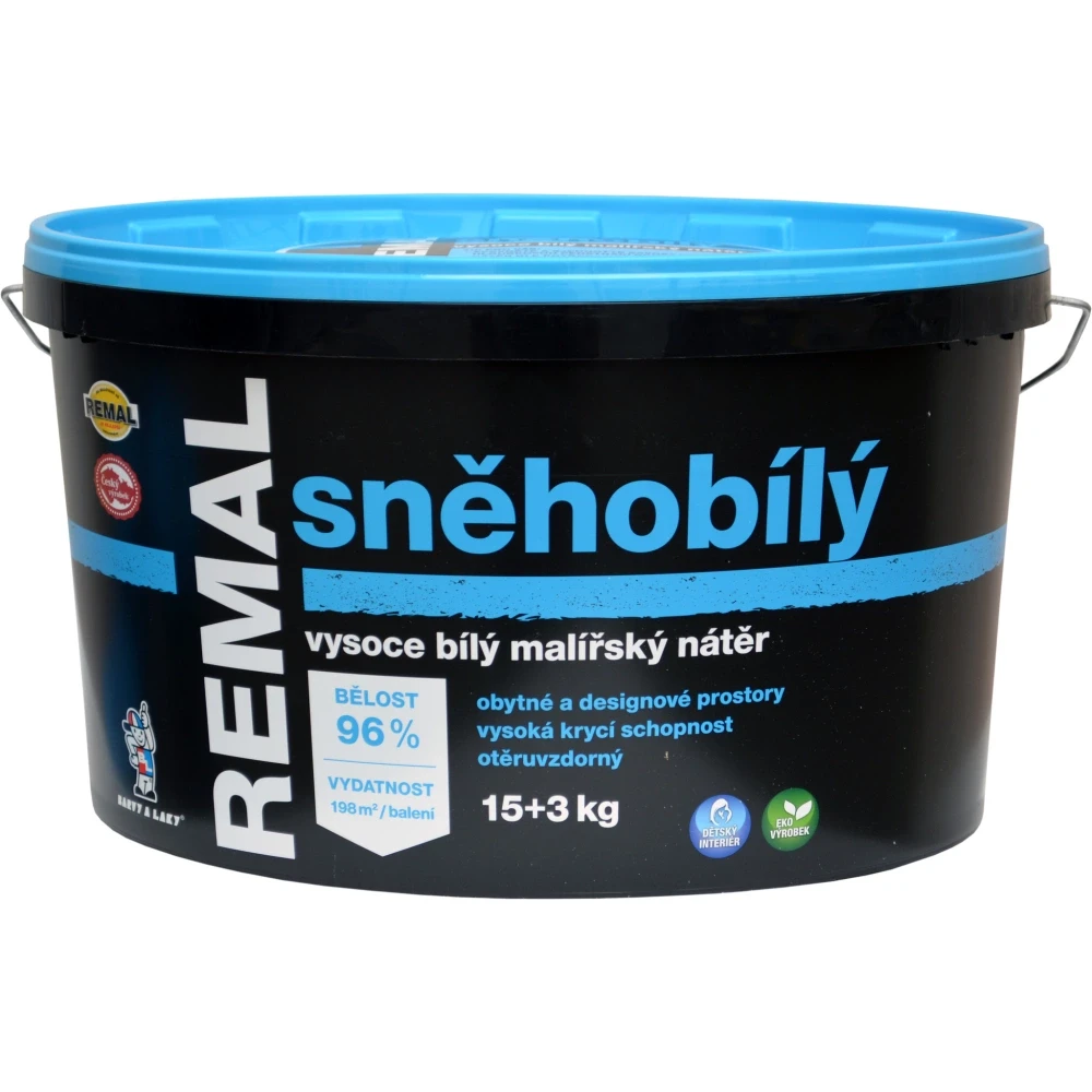 REMAL Sněhobílý, snehobiela maliarska farba