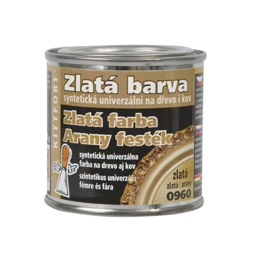 Zlaté farby na kov