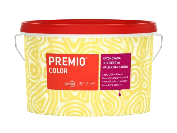 Žlté farby na stenu
